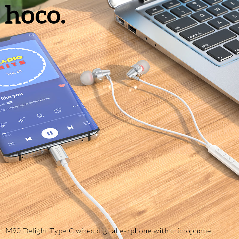 HD_SYNC:M90 Delight Type-C wired digital earphone with microphone