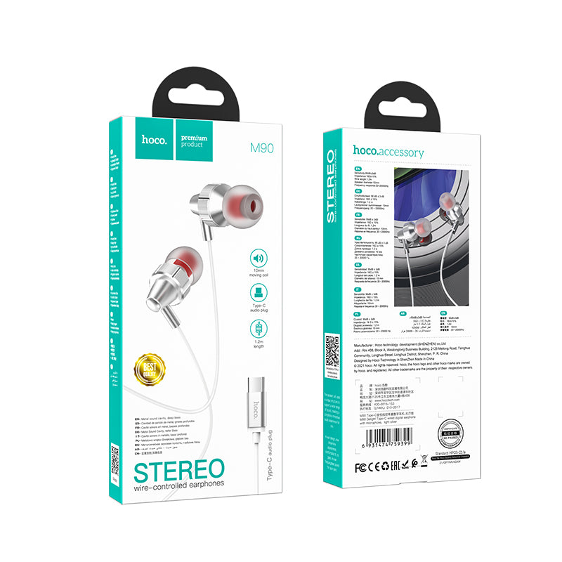 HD_SYNC:M90 Delight Type-C wired digital earphone with microphone