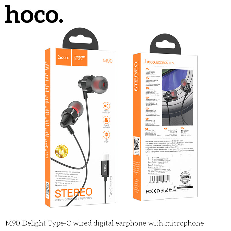HD_SYNC:M90 Delight wire-controlled earphones with microphone