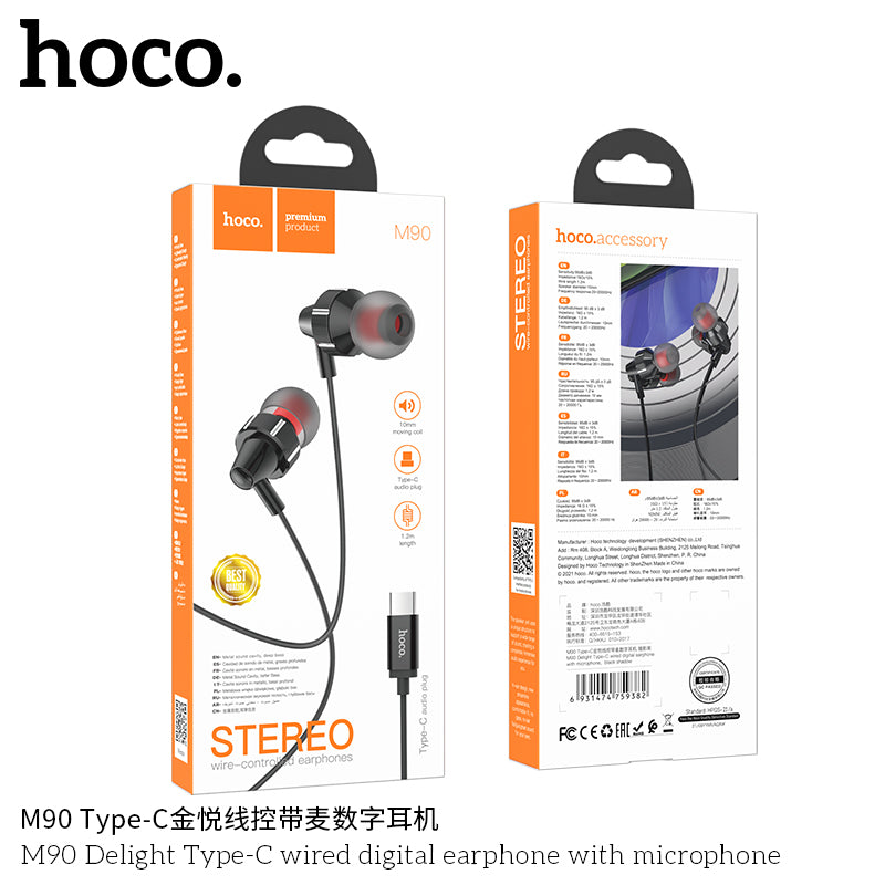 HD_SYNC:M90 Delight wire-controlled earphones with microphone