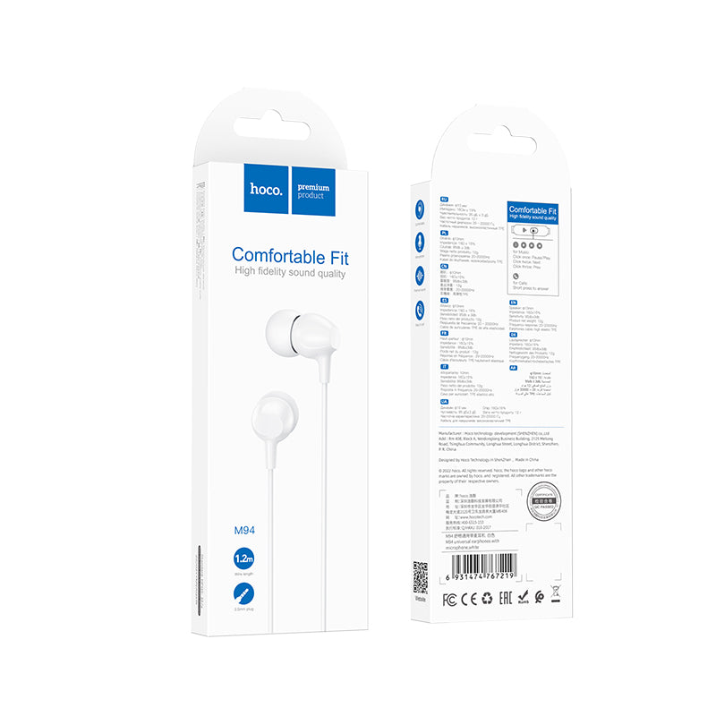 HD_SYNC:M94 universal earphones with microphone