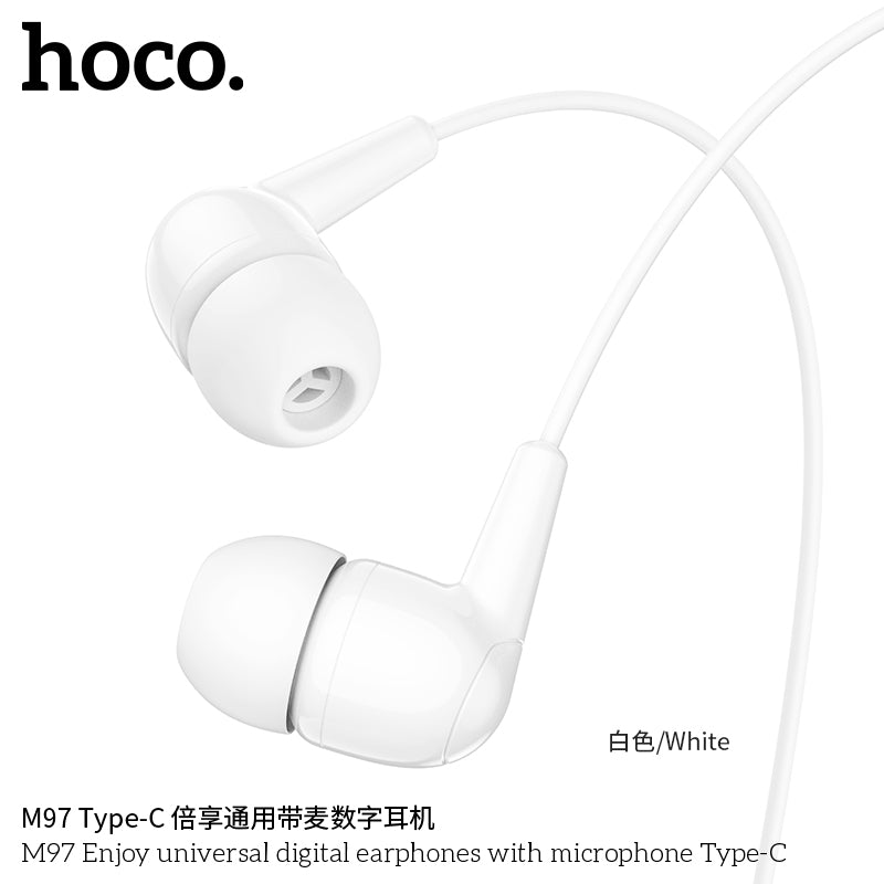 HD_SYNC:M97 Enjoy universal digital earphones with microphone Type-C