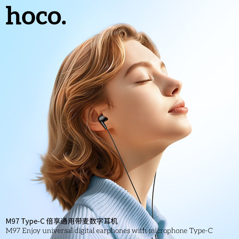 HD_SYNC:M97 Enjoy universal digital earphones with microphone Type-C