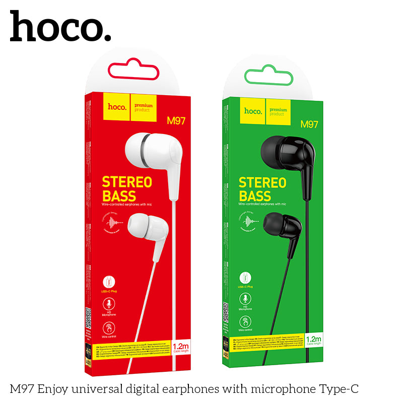 HD_SYNC:M97 Enjoy universal digital earphones with microphone Type-C