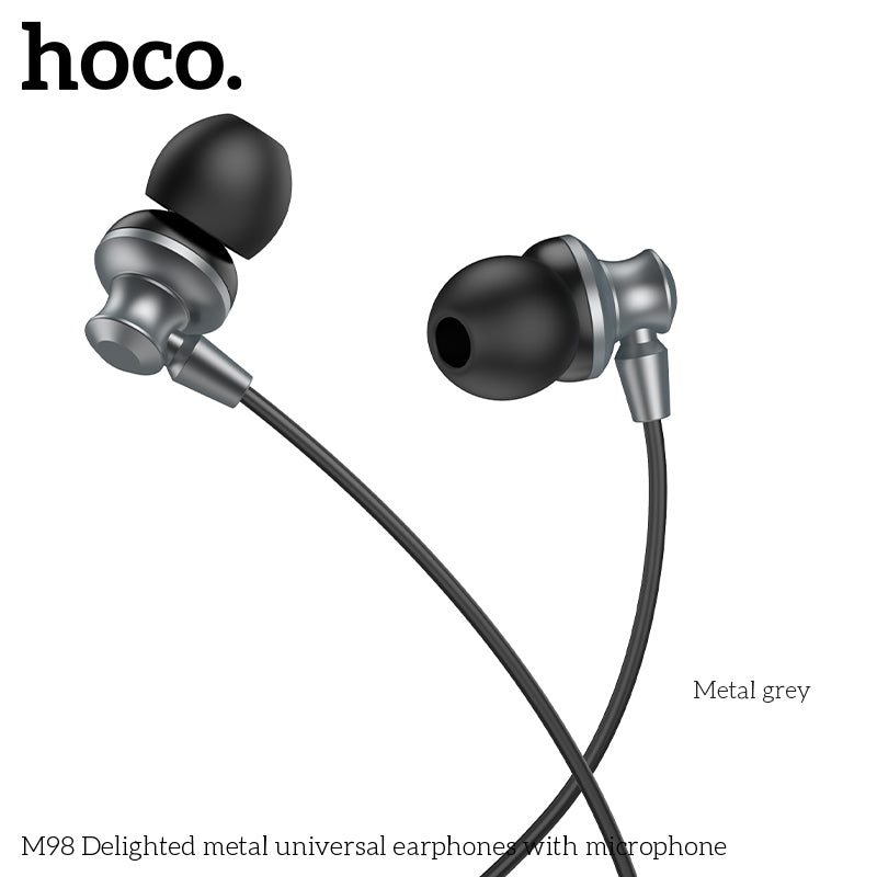 HD_SYNC:M98 Delighted metal universal earphones with microphone