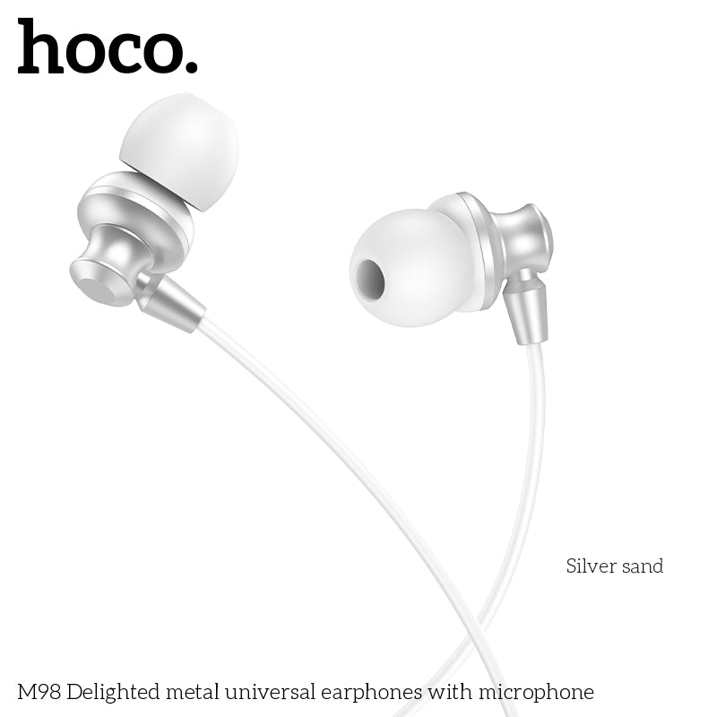 HD_SYNC:M98 Delighted metal universal earphones with microphone