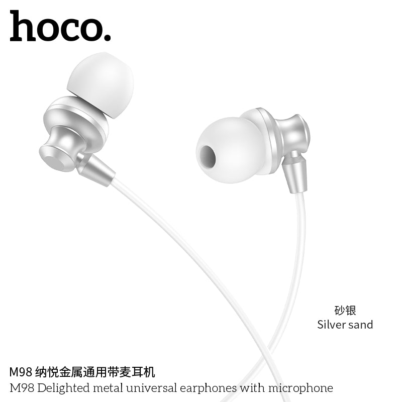 HD_SYNC:M98 Delighted metal universal earphones with microphone