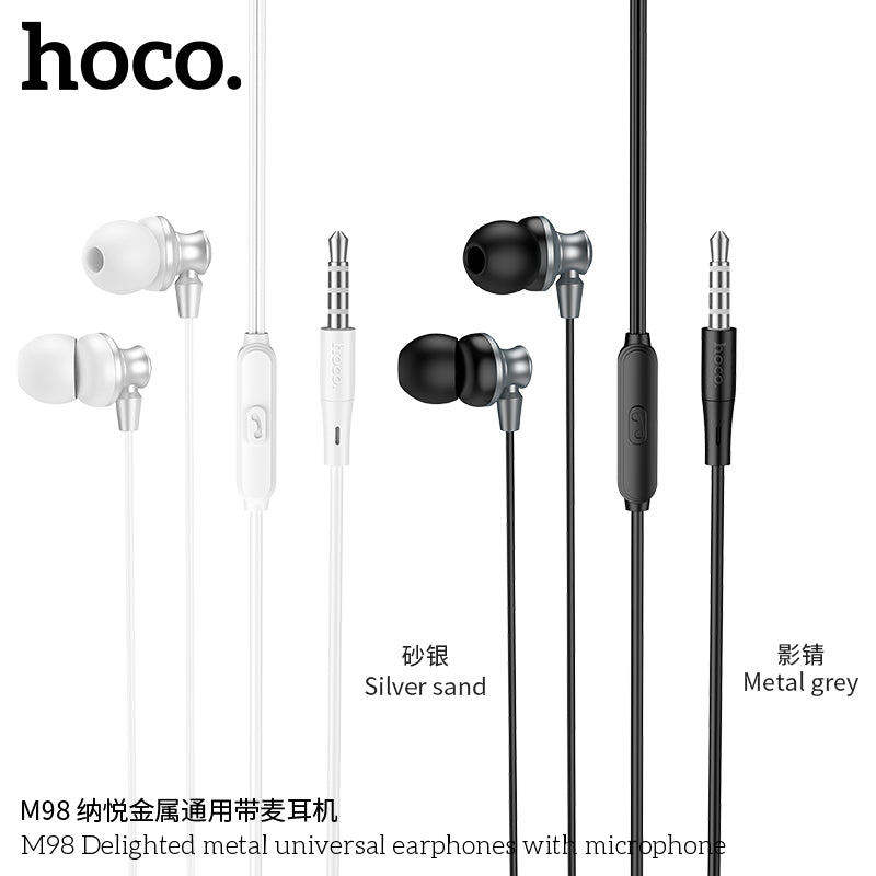 HD_SYNC:M98 Delighted metal universal earphones with microphone