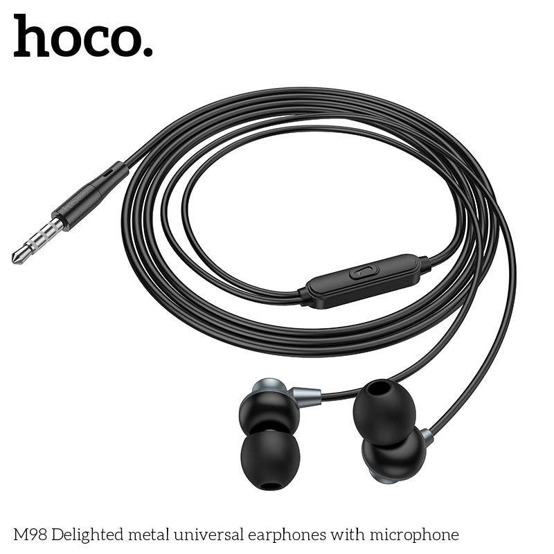 HD_SYNC:M98 Delighted metal universal earphones with microphone