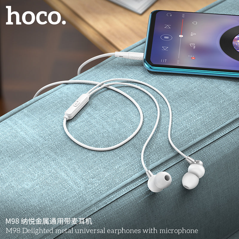 HD_SYNC:M98 Delighted metal universal earphones with microphone