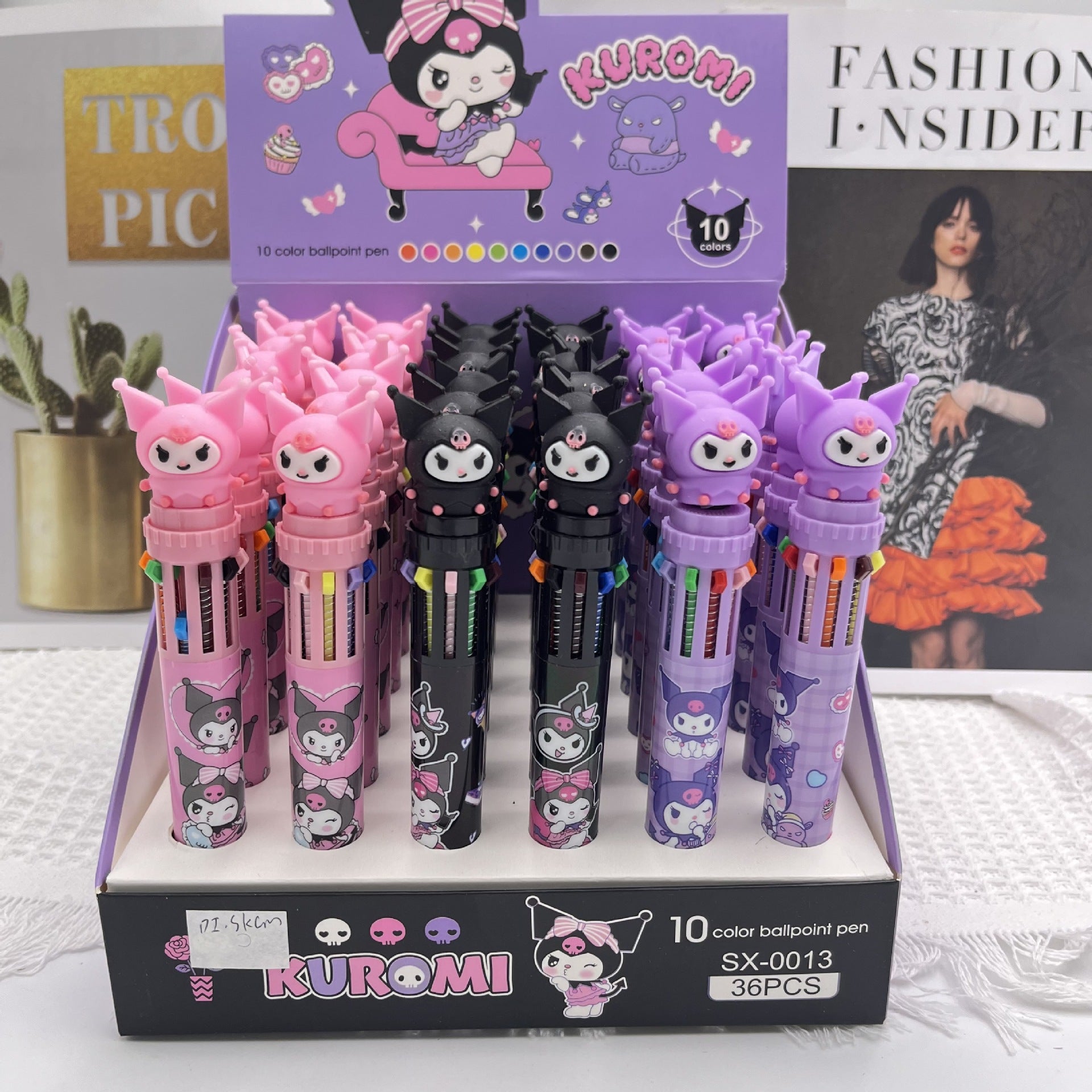 36pcs Sanrio 10 Color Ballpoint Pen
