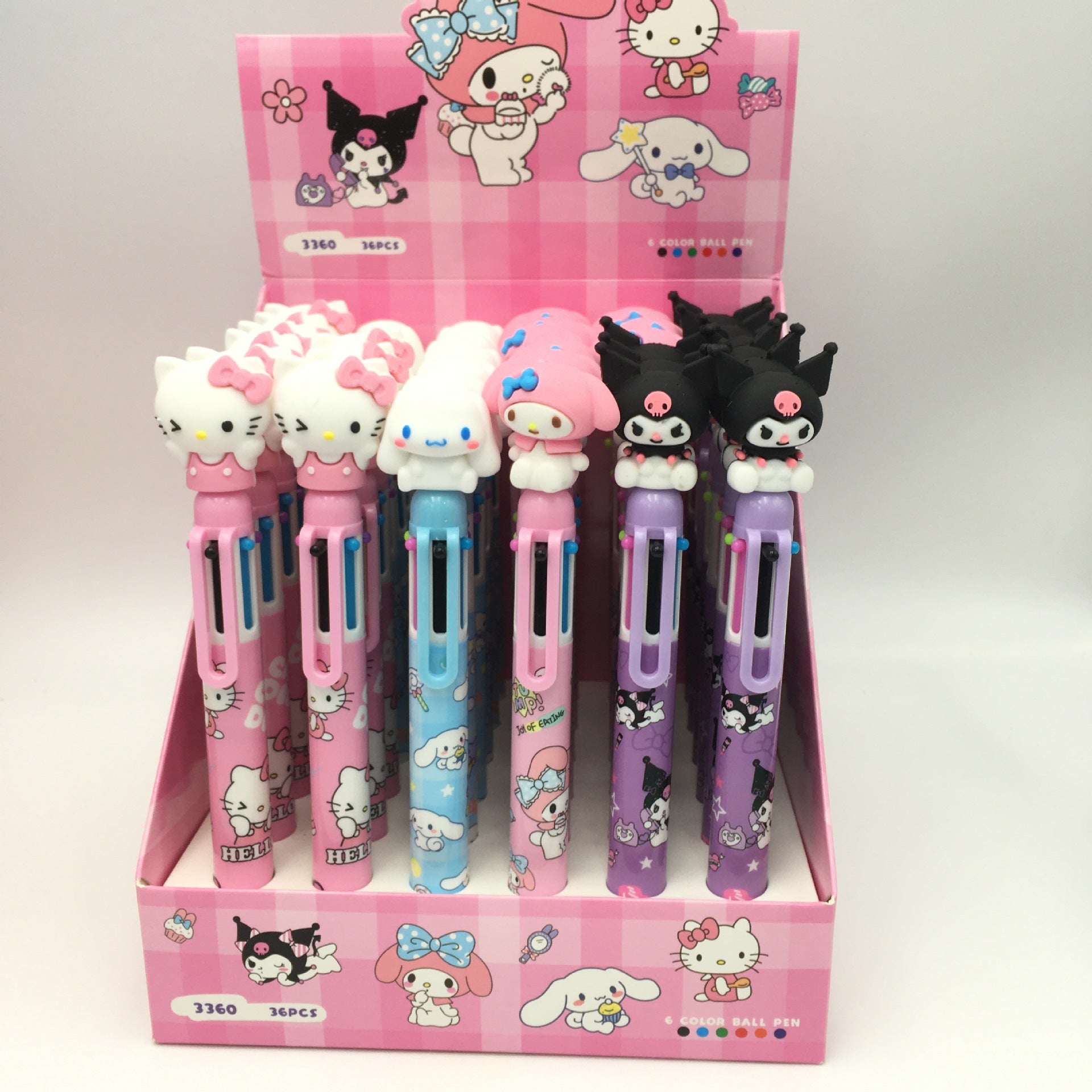36pcs Sanrio 10 Color Ballpoint Pen