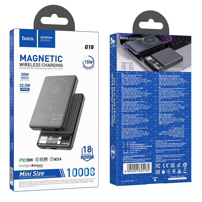 HD_SYNC:Q18 Tourer 22.5W fully compatible power bank with magnetic fast charging(10000mAh)(UN)