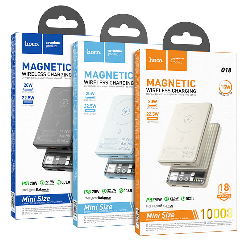 HD_SYNC:Q18 Tourer 22.5W fully compatible power bank with magnetic fast charging(10000mAh)