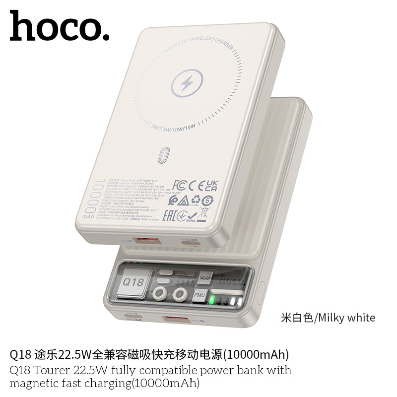 HD_SYNC:Q18 Tourer 22.5W fully compatible power bank with magnetic fast charging(10000mAh)