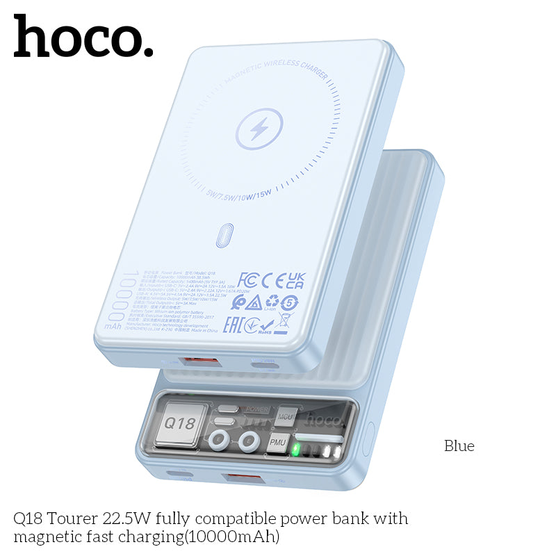 HD_SYNC:Q18 Tourer 22.5W fully compatible power bank with magnetic fast charging(10000mAh)
