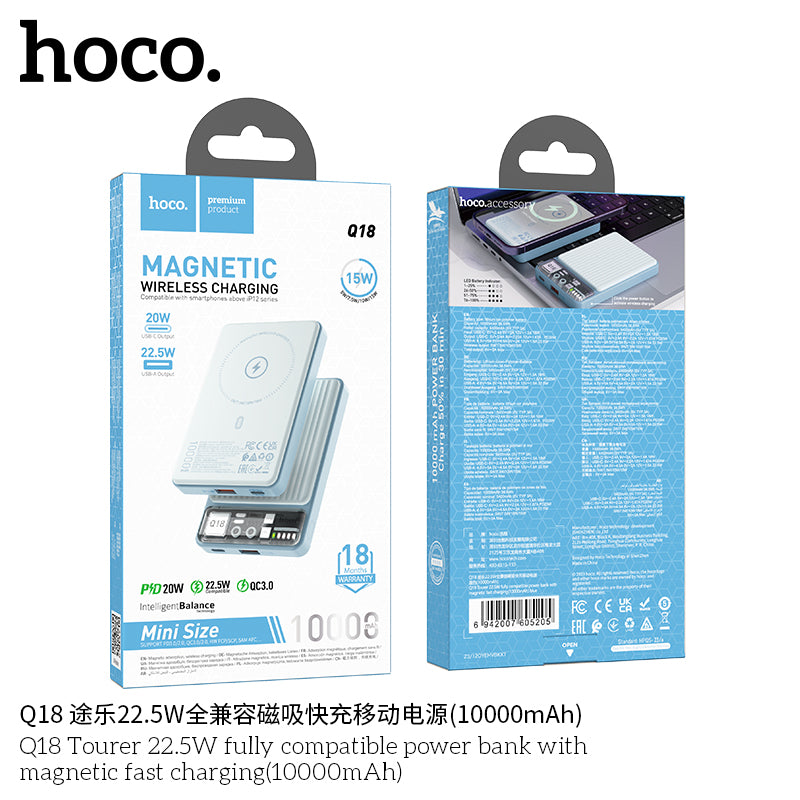 HD_SYNC:Q18 Tourer 22.5W fully compatible power bank with magnetic fast charging(10000mAh)