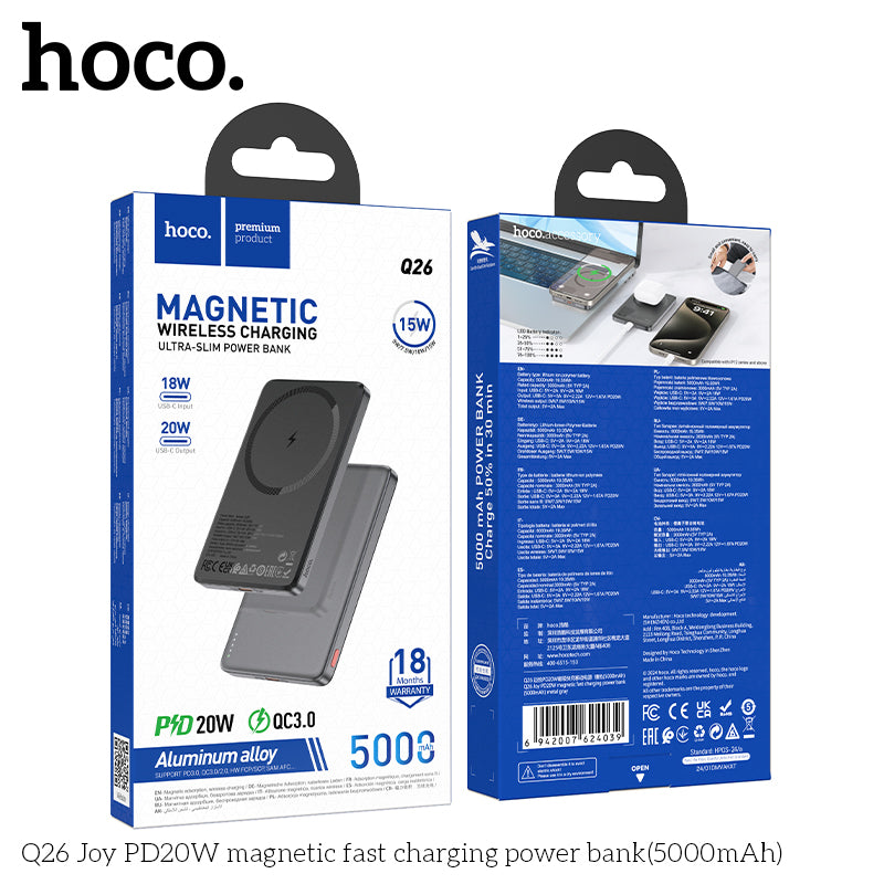 HD_SYNC:Q26 Joy PD20W magnetic fast charging power bank(5000mAh)