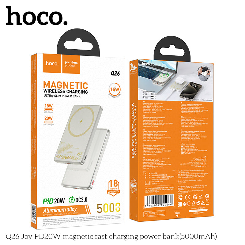 HD_SYNC:Q26 Joy PD20W magnetic fast charging power bank(5000mAh)