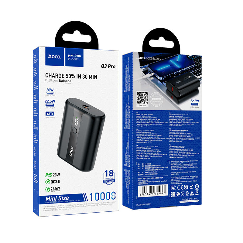 HD_SYNC:Q3 Mayflower PD20W+QC3.0 power bank(10000mAh)
