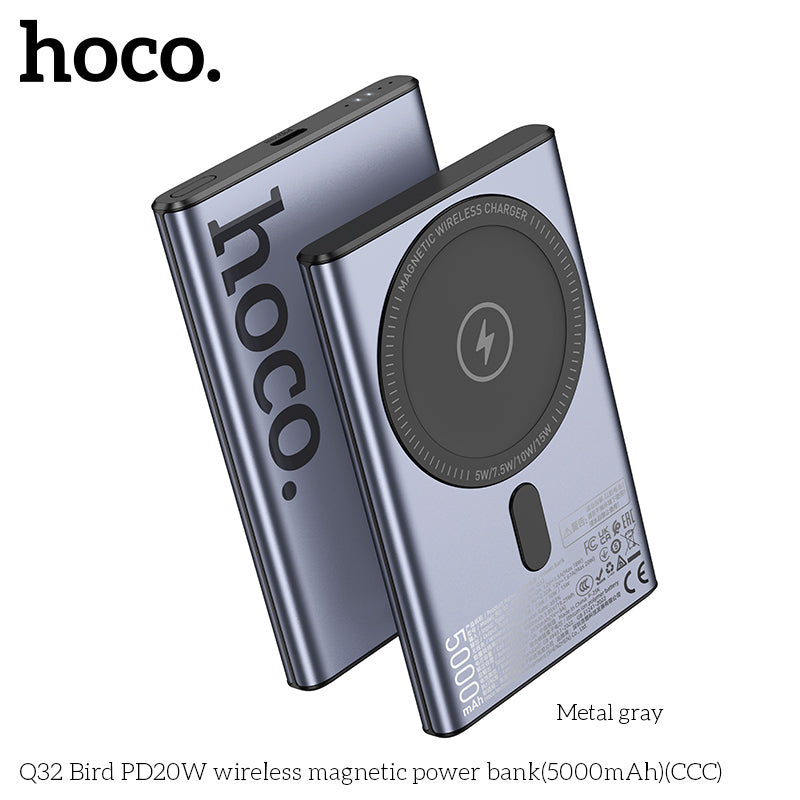 HD_SYNC:Q32 Bird PD20W wireless magnetic power bank(5000mAh)（CCC)