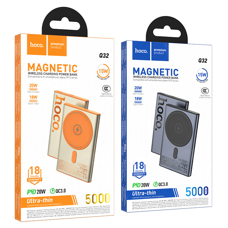 HD_SYNC:Q32 Bird PD20W wireless magnetic power bank(5000mAh)（CCC)