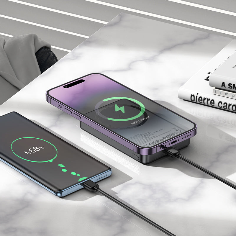 HD_SYNC:Q34 Clever PD20W magnetic fast charging power bank with digital display(10000mAh)(UN)