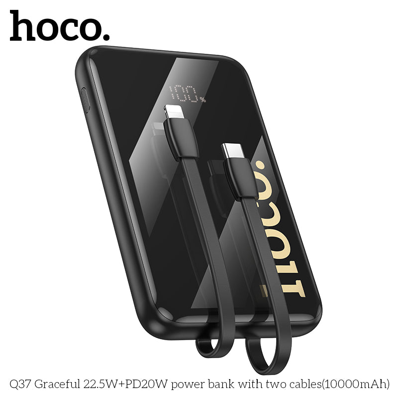 HD_SYNC:Q37 Graceful 22.5W+PD20W power bank with two cables(10000mAh)(UN)
