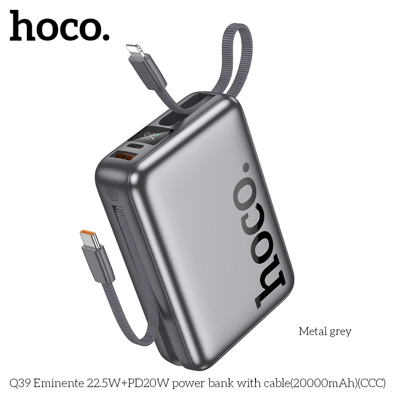 HD_SYNC:Q39 Eminente 22.5W+PD20W power bank with cable(20000mAh)