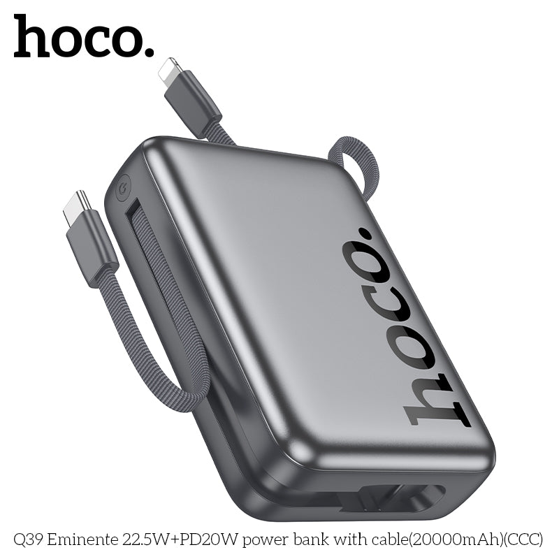 HD_SYNC:Q39 Eminente 22.5W+PD20W power bank with cable(20000mAh)