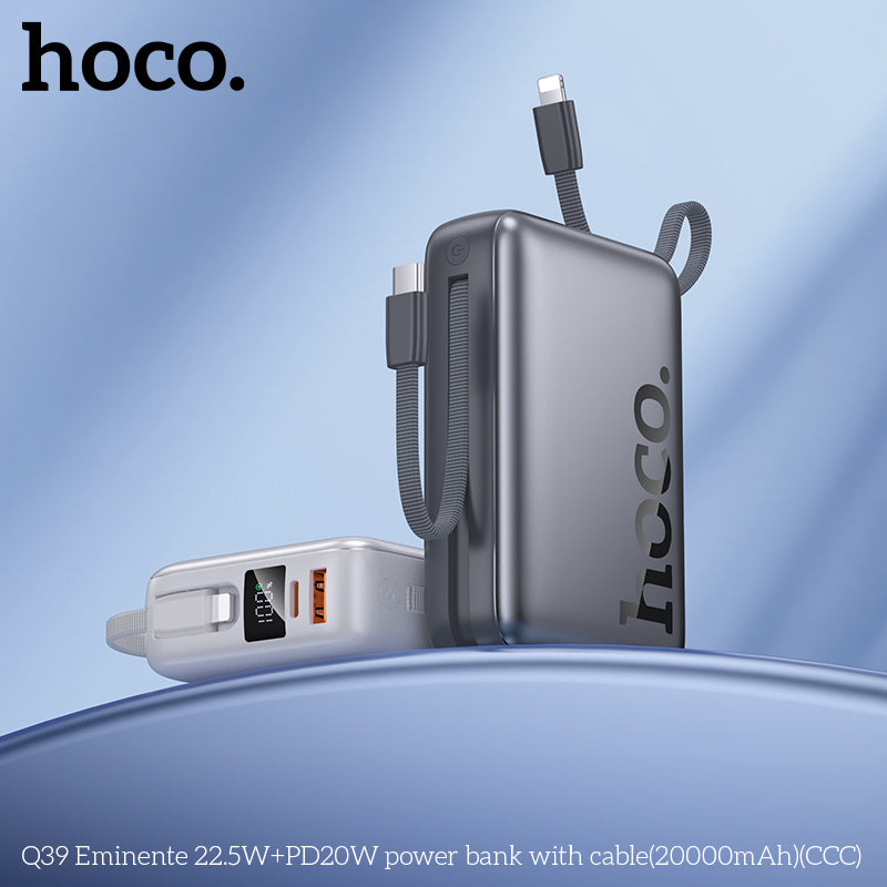 HD_SYNC:Q39 Eminente 22.5W+PD20W power bank with cable(20000mAh)