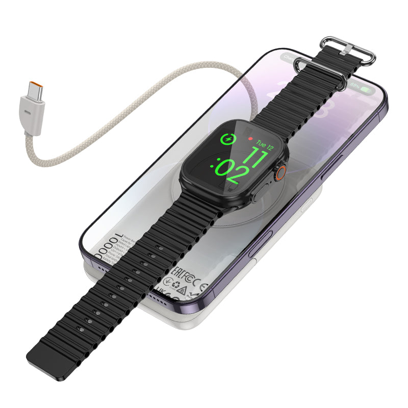 HD_SYNC:Q43 Clever dual PD20W power bank with cable+watch charger+holder(10000mAh)(UN)