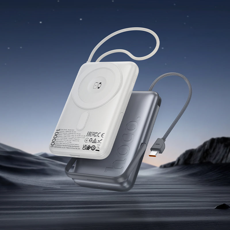 HD_SYNC:Q43 Clever dual PD20W power bank with cable+watch charger+holder(10000mAh)(UN)
