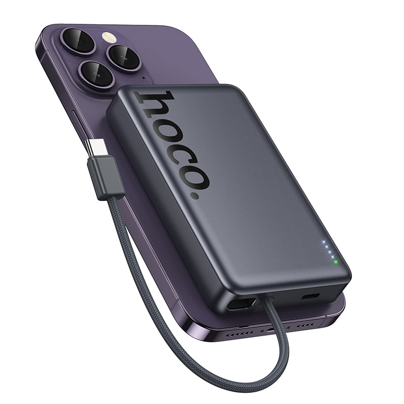 HD_SYNC:Q44 Origen dual PD20W magnetic power bank with cable dark(10000mAh)(UN)