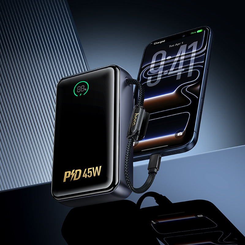HD_SYNC:Q54 Shine PD45W power bank with cable(20000mAh)