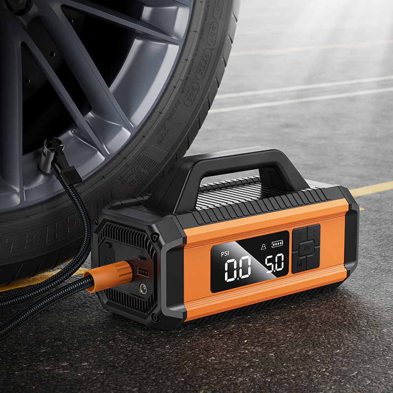 HD_SYNC:QS4 Intelligent air pump with emergency start-up power bank(10000mAh)