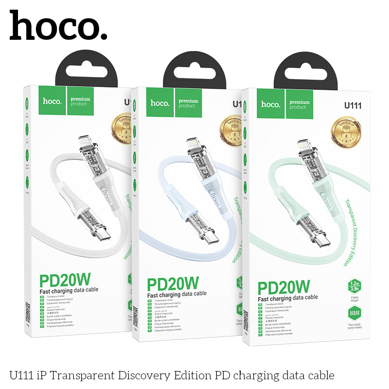 HD_SYNC:U111 iP Transparent Discovery Edition PD charging data cable