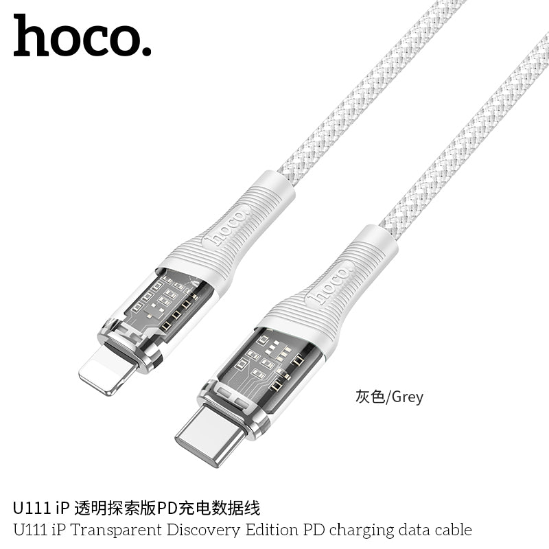 HD_SYNC:U111 Type-C to Type-C Transparent Discovery Edition 60W charging data cable