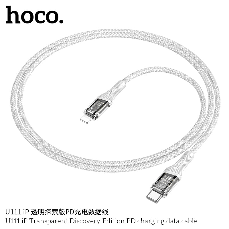 HD_SYNC:U111 Type-C to Type-C Transparent Discovery Edition 60W charging data cable
