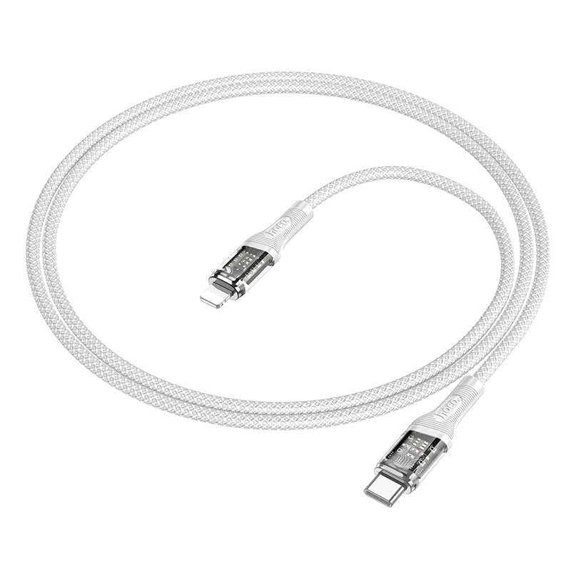 HD_SYNC:U111 Type-C to Type-C Transparent Discovery Edition 60W charging data cable