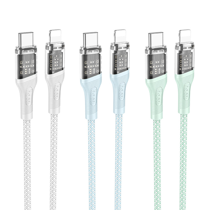 HD_SYNC:U111 Type-C to Type-C Transparent Discovery Edition 60W charging data cable