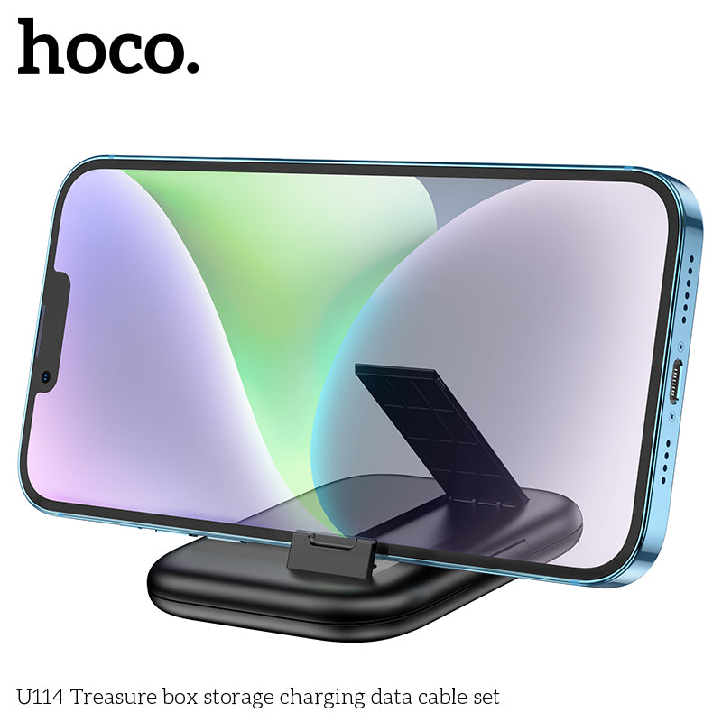 HD_SYNC:U114 Treasure box storage charging data cable set