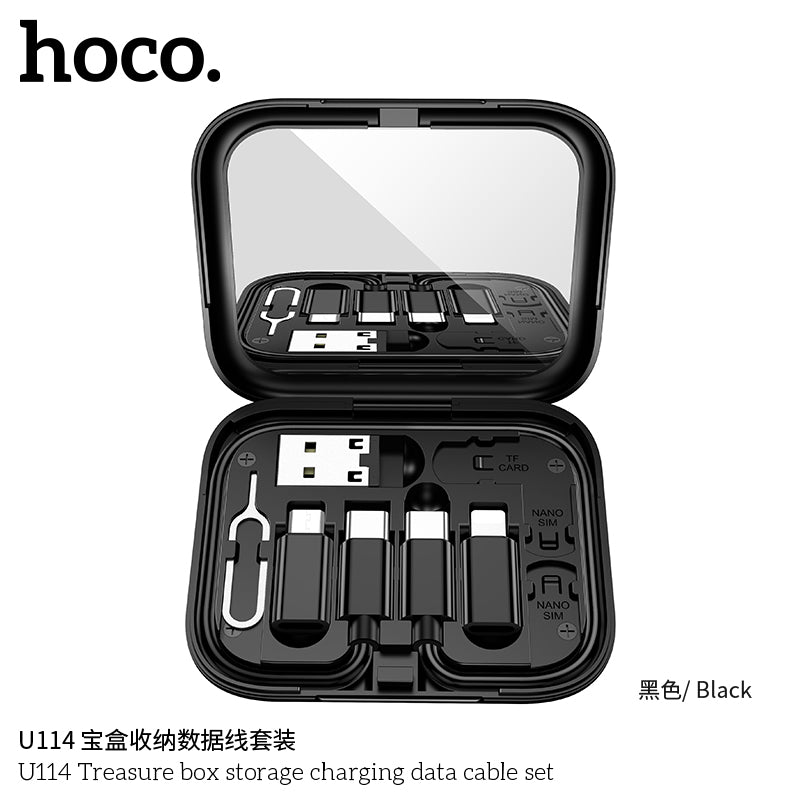 HD_SYNC:U114 Treasure box storage charging data cable set