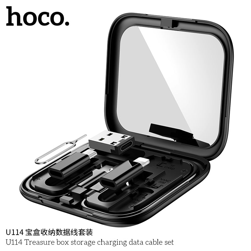 HD_SYNC:U114 Treasure box storage charging data cable set