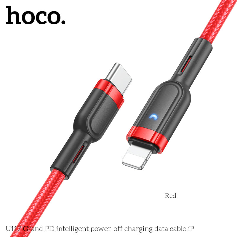HD_SYNC:U117 Grand PD intelligent power-off charging data cable iP