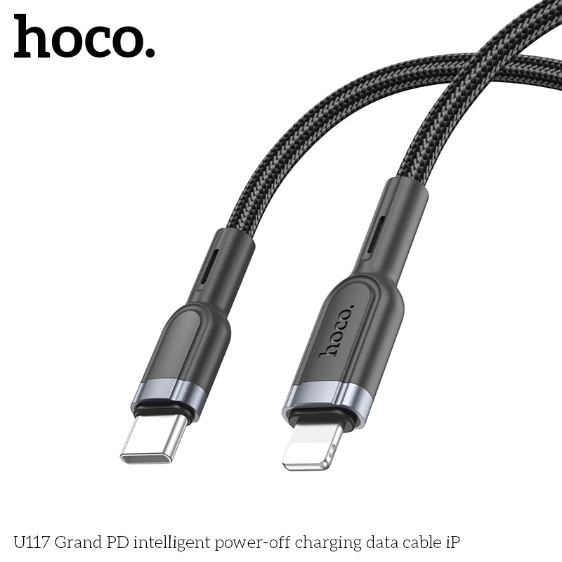 HD_SYNC:U117 Grand PD intelligent power-off charging data cable iP