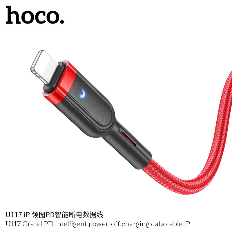 HD_SYNC:U117 Grand PD intelligent power-off charging data cable iP