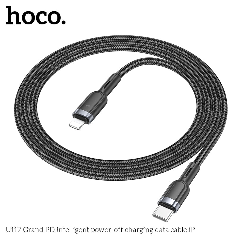 HD_SYNC:U117 Grand intelligent power-off charging data cable Type-C