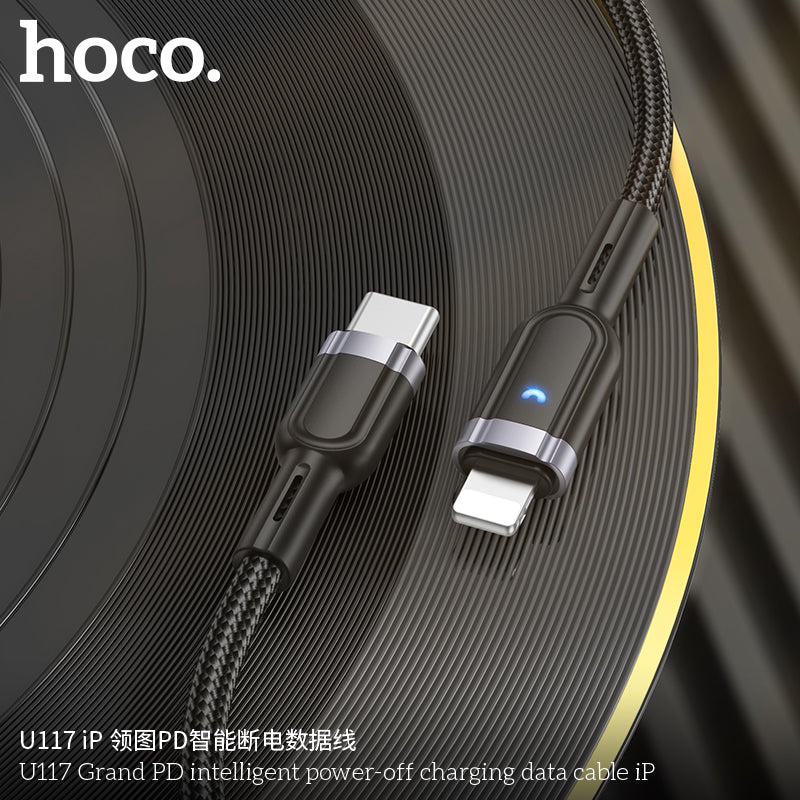 HD_SYNC:U117 Grand intelligent power-off charging data cable Type-C