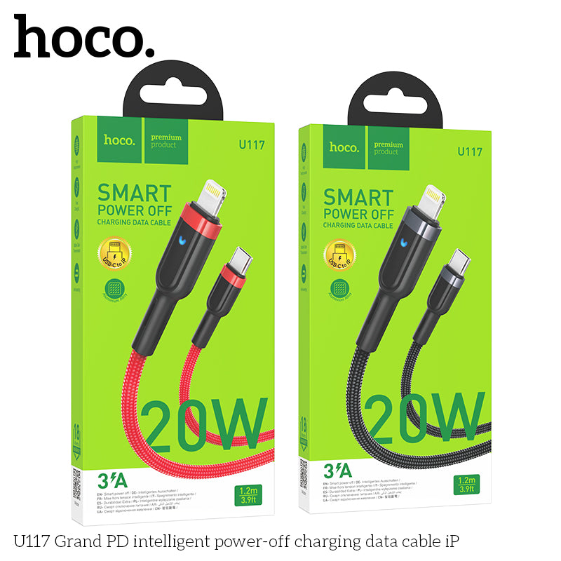 HD_SYNC:U117 Grand intelligent power-off charging data cable Type-C